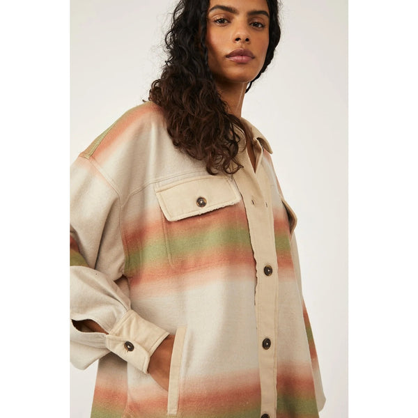 Serape Print Oversized Shirt Jacket | Montivo Pakistan