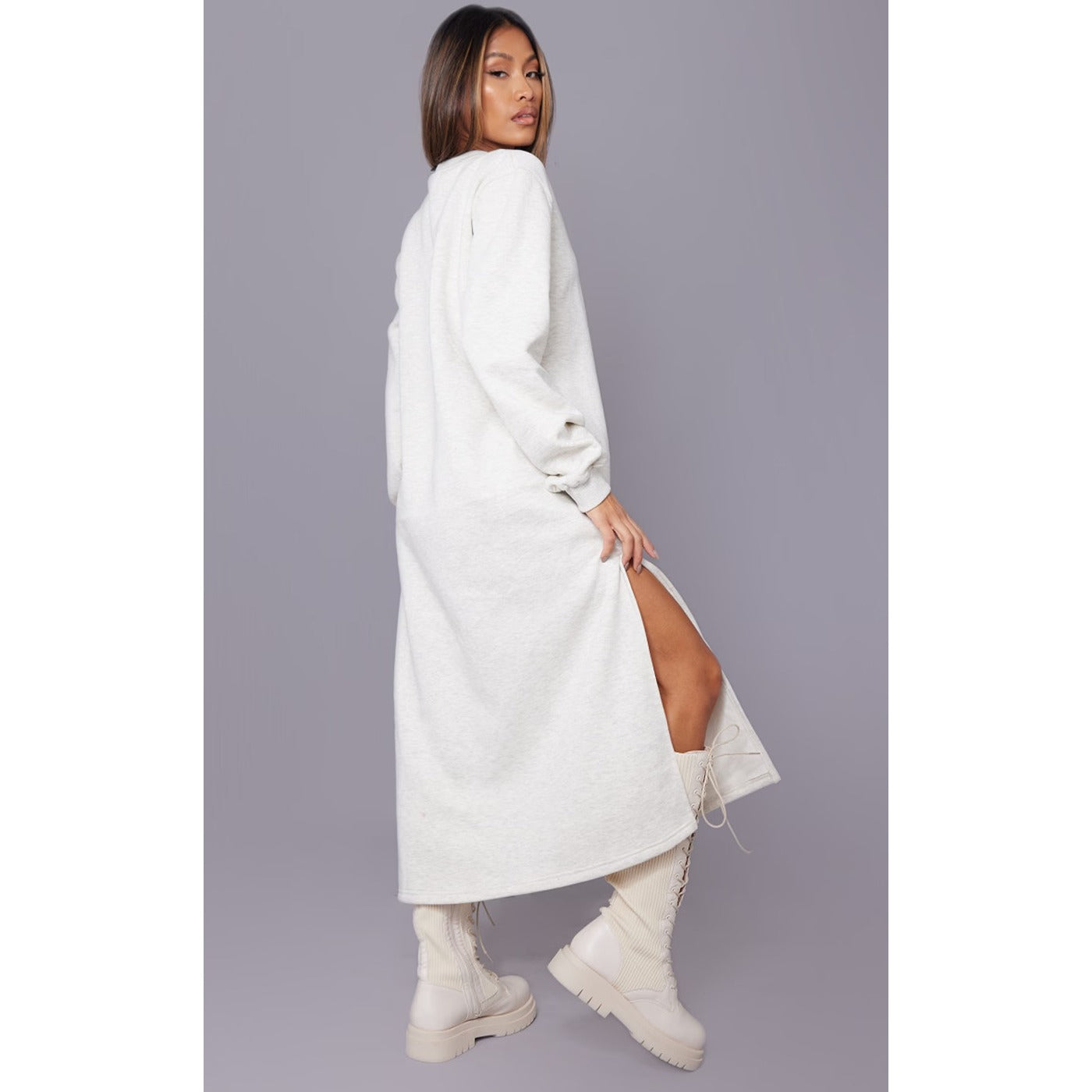 PTL Oversized Split Jumper Dress | Montivo Pakistan