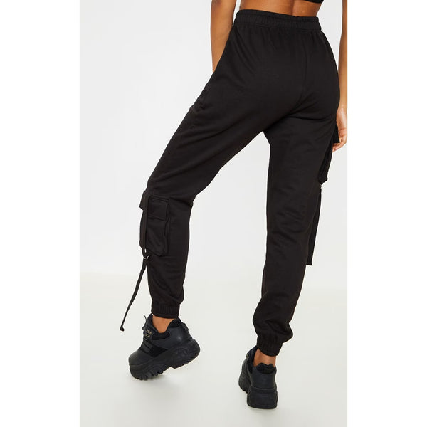 Black Cargo Casual Joggers | Montivo Pakistan