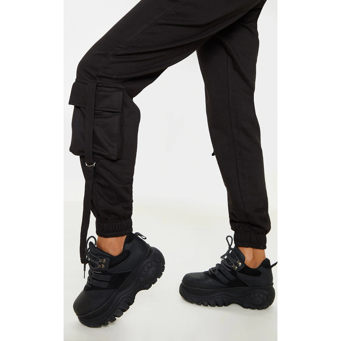 Black Cargo Casual Joggers | Montivo Pakistan