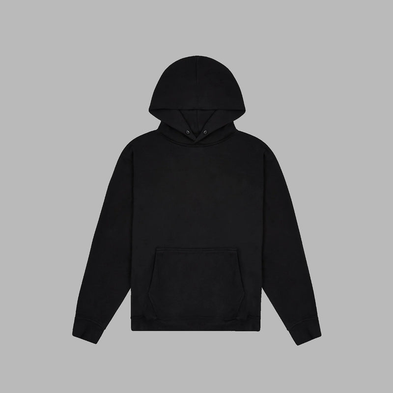 Black Overszied Button Hoodie | Montivo Pakistan