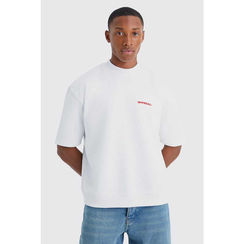 White Oversized Heavyweight Sweatshirt | Montivo Pakistan