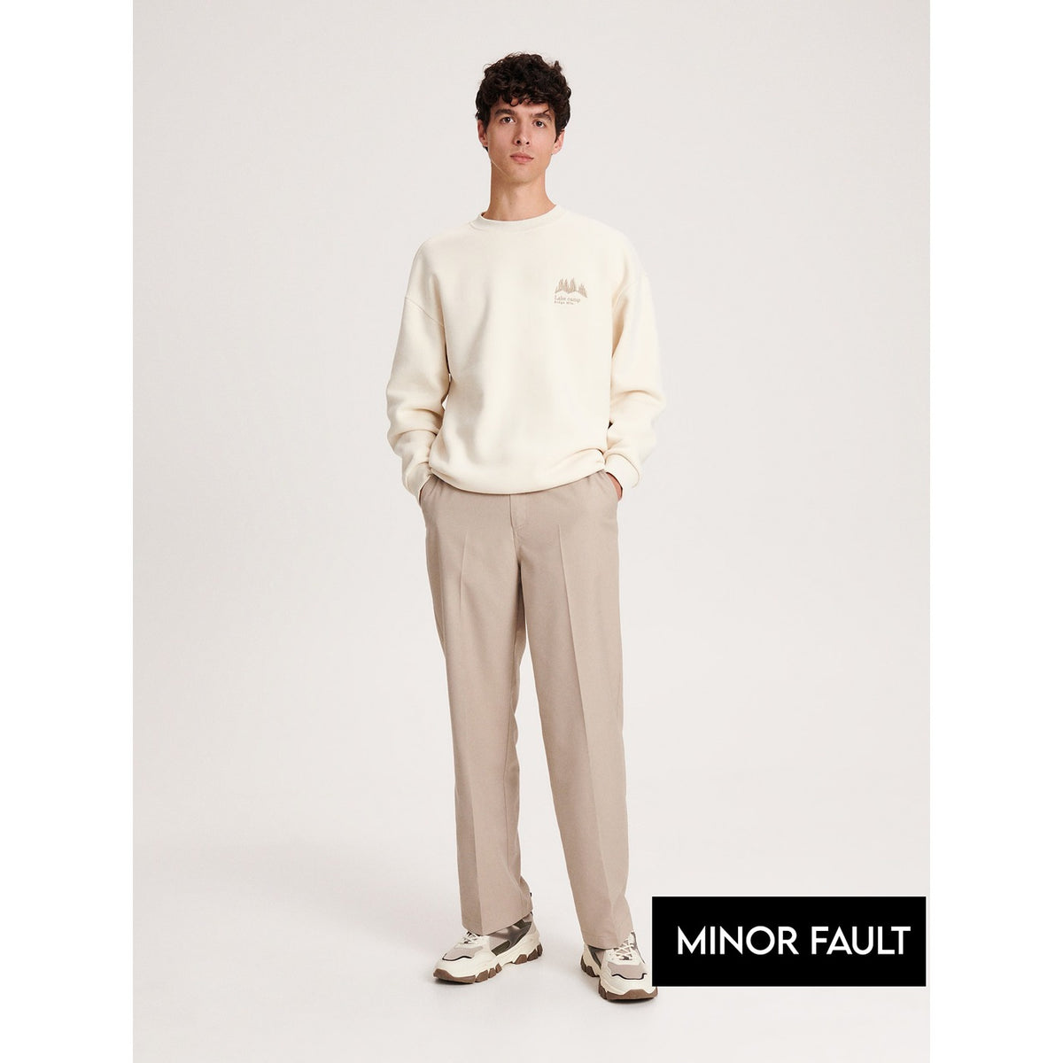 (Minor Fault) Cream Sweatshirt | Montivo Pakistan