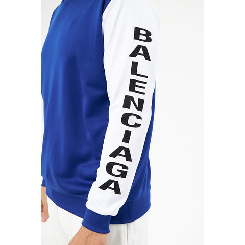 BGA Blue Sleeves Contrast Sweatshirt | Montivo Pakistan