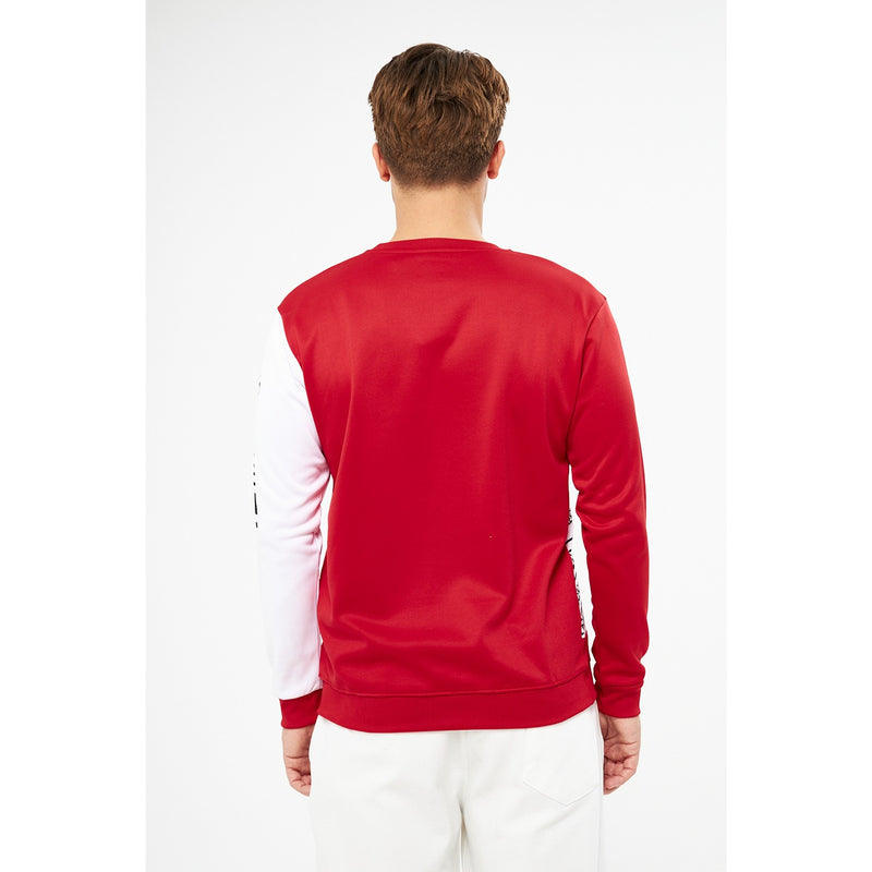 BGA Red Sleeves Contrast Sweatshirt | Montivo Pakistan