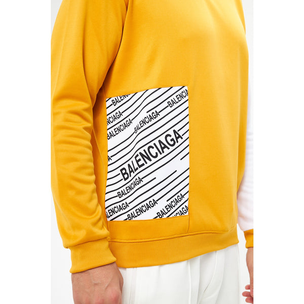 BGA Mustard Sleeves Contrast Sweatshirt | Montivo Pakistan