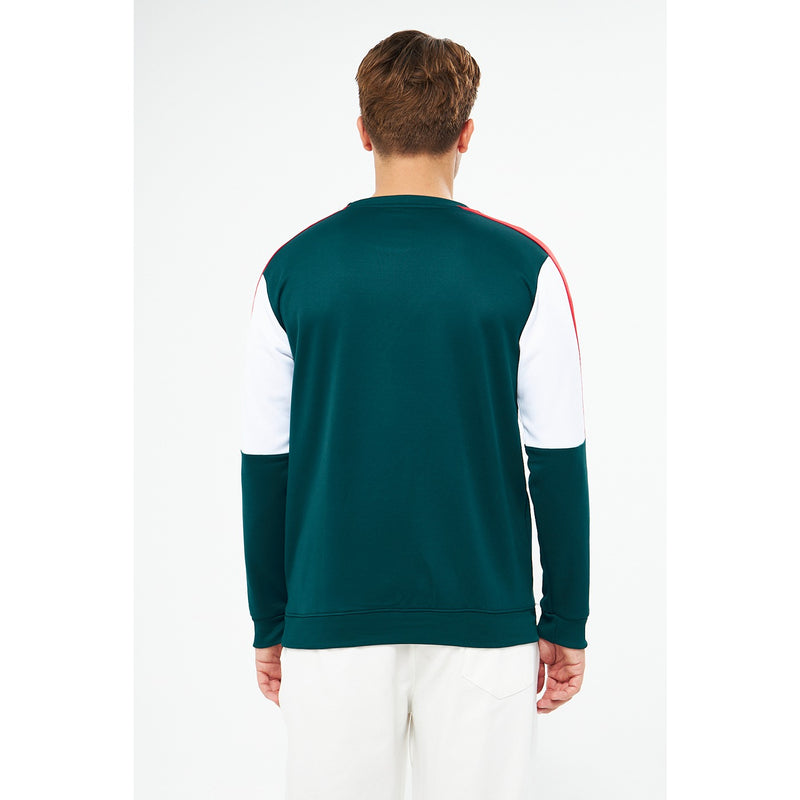 Green Colourblock Sweatshirt | Montivo Pakistan