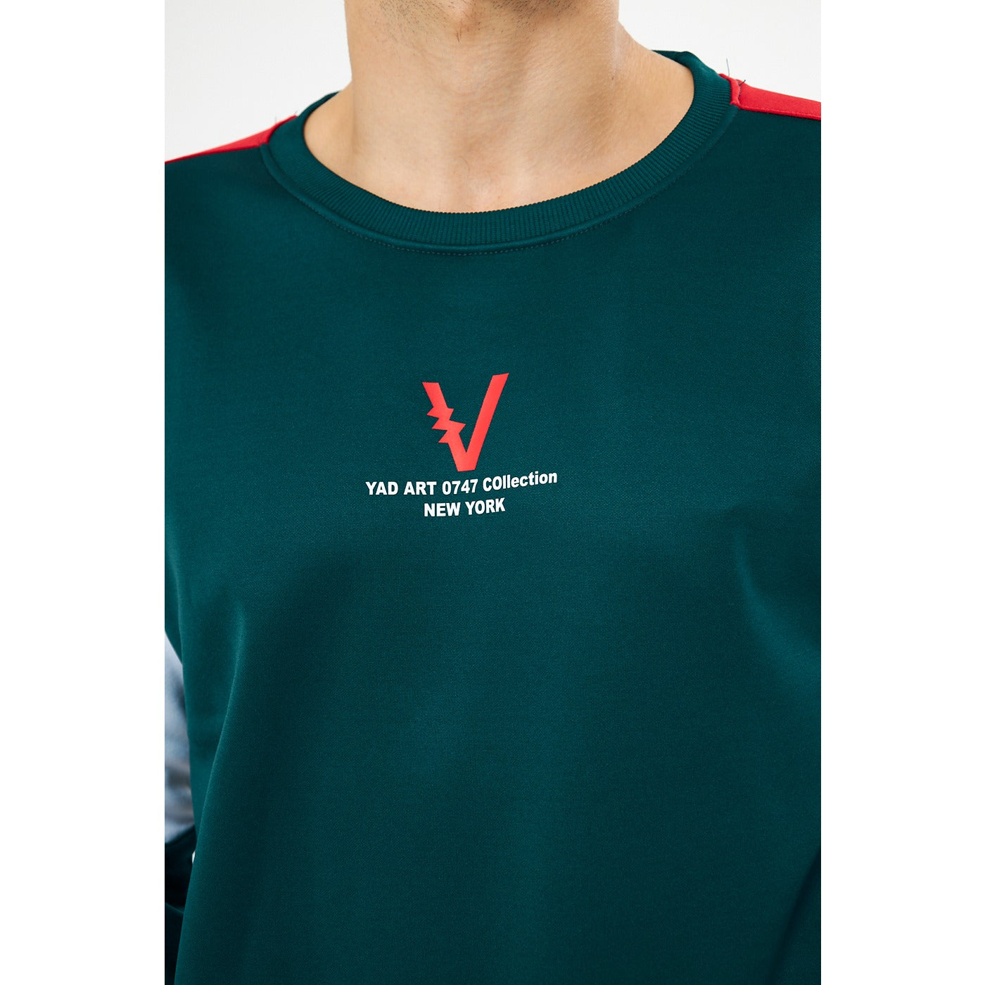 Green Colourblock Sweatshirt | Montivo Pakistan