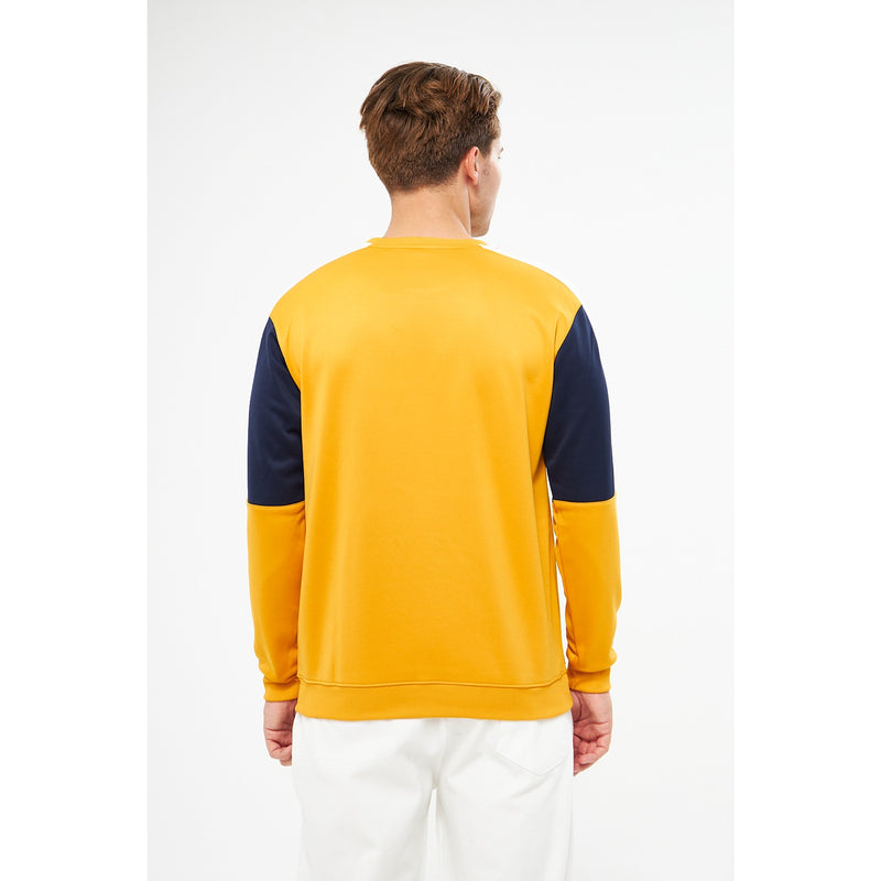 Mustard Colourblock Sweatshirt | Montivo Pakistan