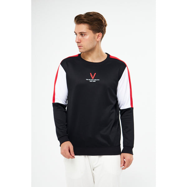 Black Colourblock Sweatshirt | Montivo Pakistan