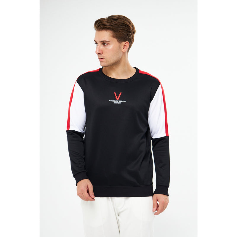 Black Colourblock Sweatshirt | Montivo Pakistan