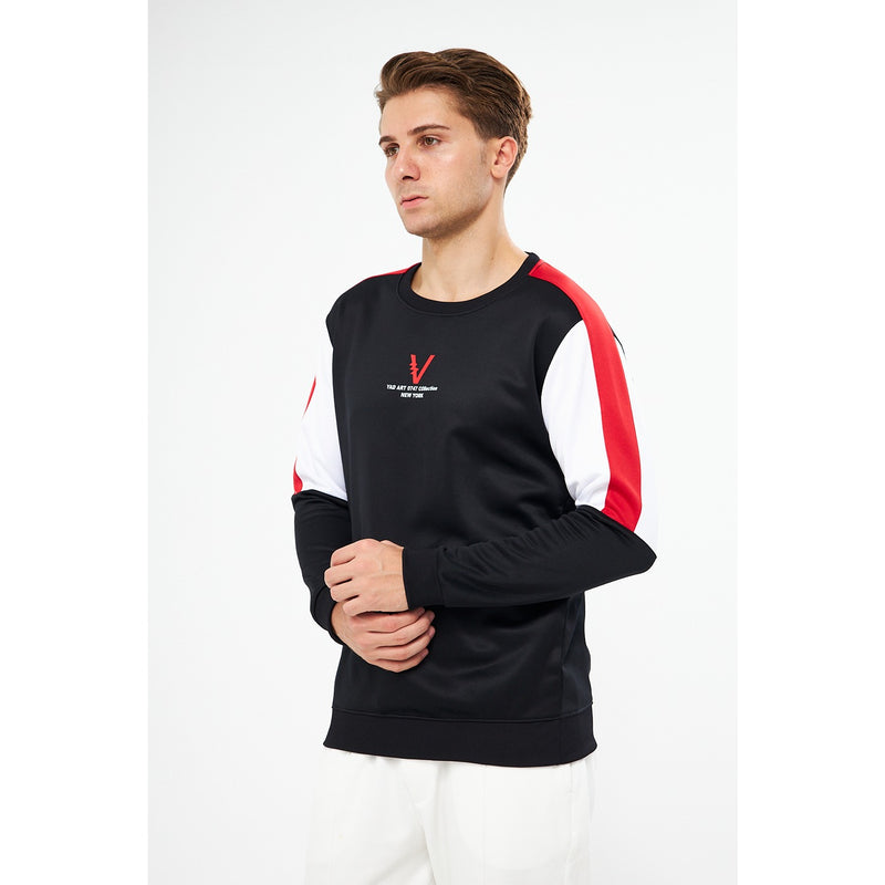 Black Colourblock Sweatshirt | Montivo Pakistan