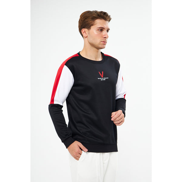 Black Colourblock Sweatshirt | Montivo Pakistan