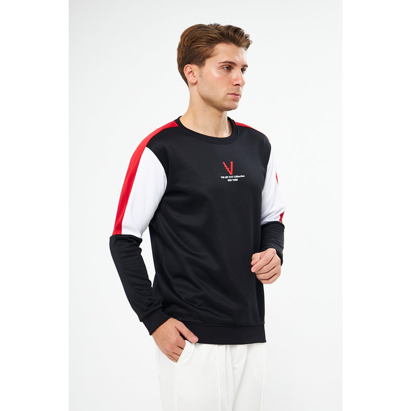 Black Colourblock Sweatshirt | Montivo Pakistan