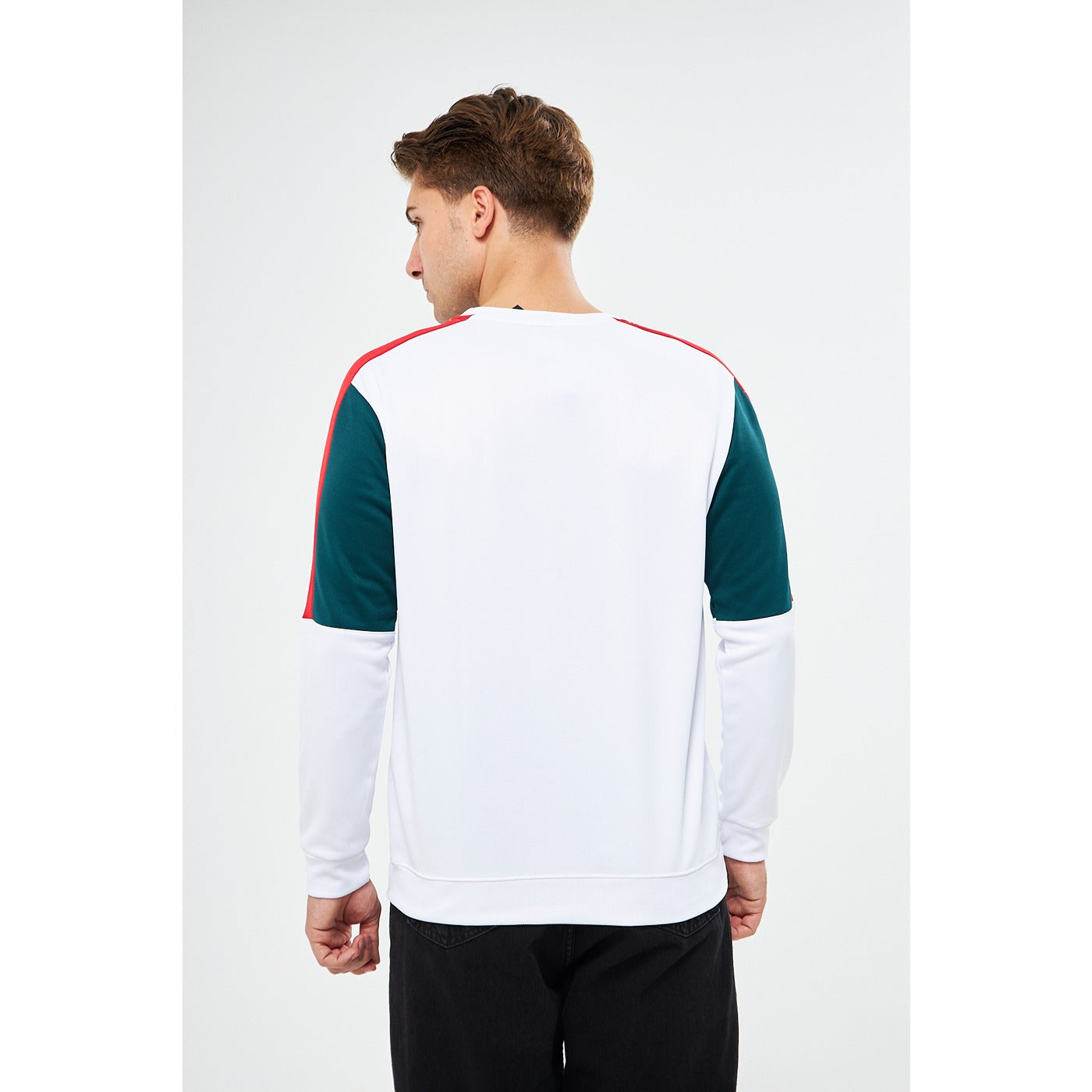 White Colourblock Sweatshirt | Montivo Pakistan