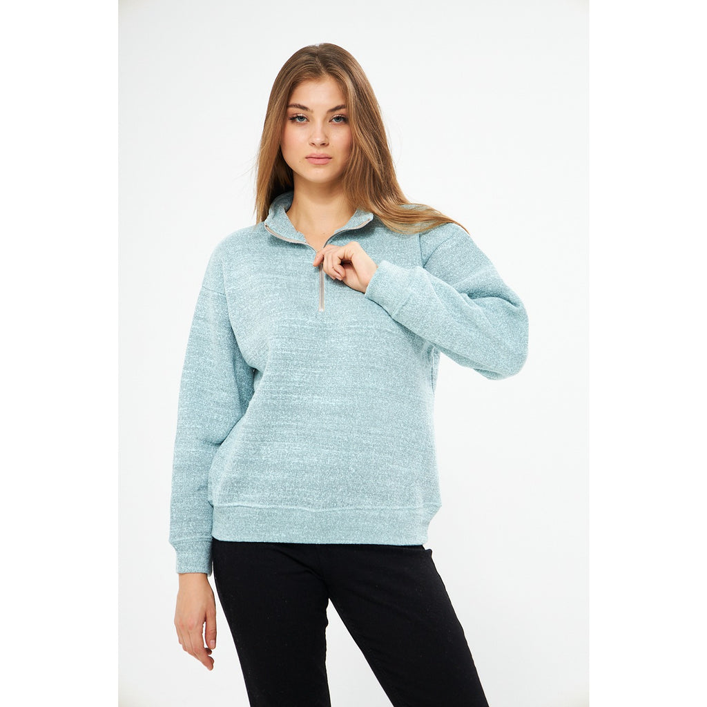 Floating Blue Oversized Sweatshirt | Montivo Pakistan