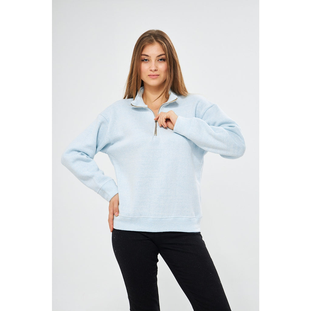 Light Blue Oversized Sweatshirt | Montivo Pakistan