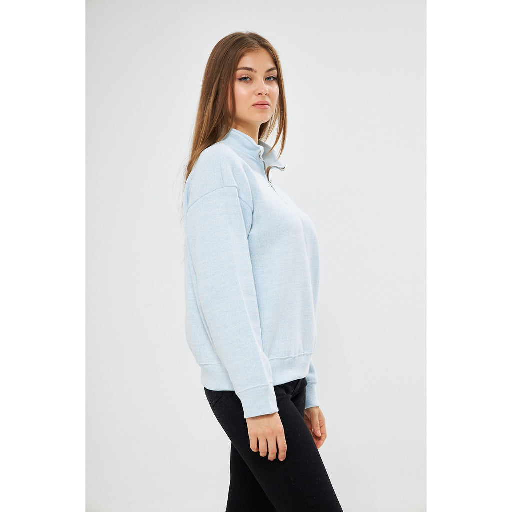 Light Blue Oversized Sweatshirt Montivo