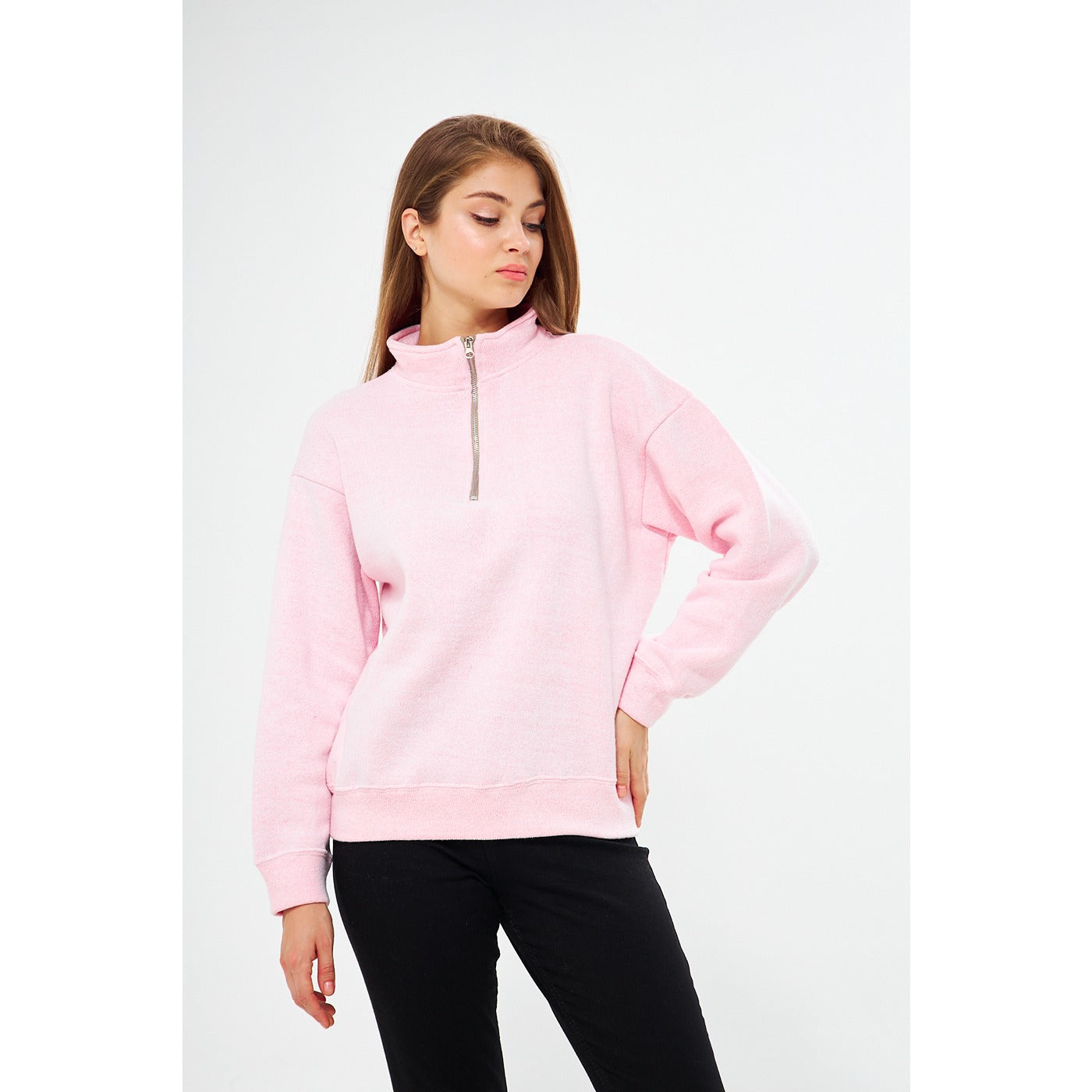 Blush Pink Oversized Sweatshirt | Montivo Pakistan