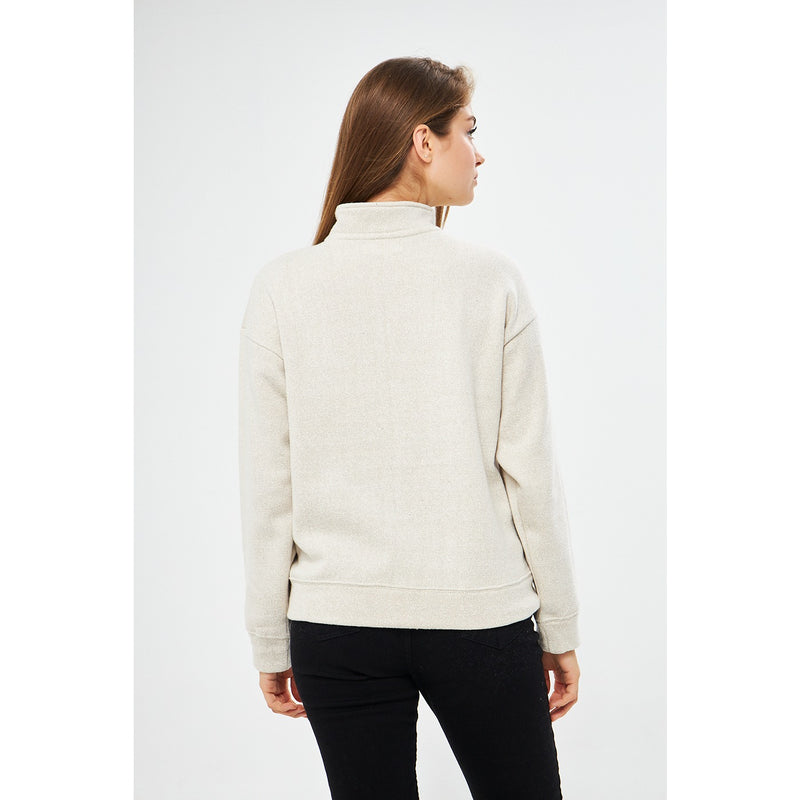 Cream White Oversized Sweatshirt | Montivo Pakistan