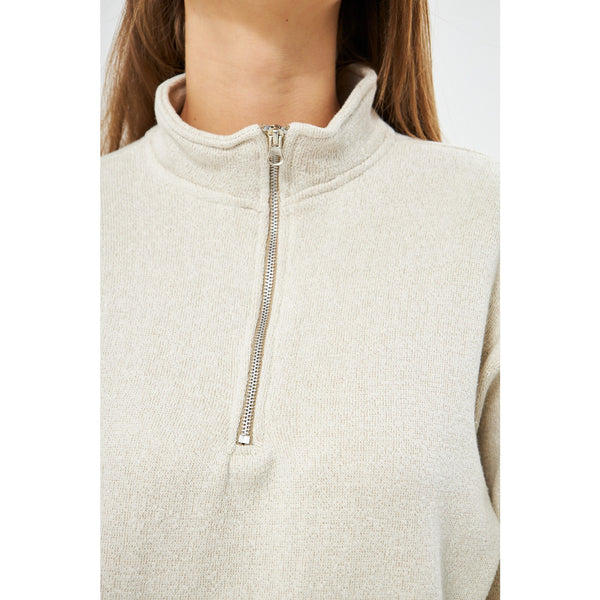 Cream White Oversized Sweatshirt | Montivo Pakistan