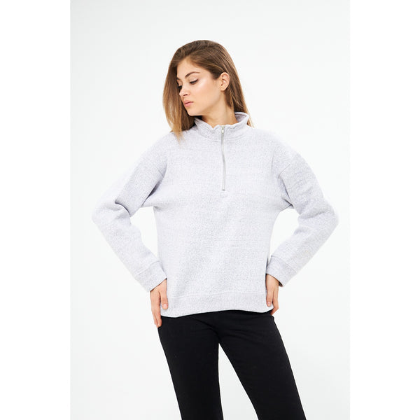 Light Grey Oversized Sweatshirt | Montivo Pakistan