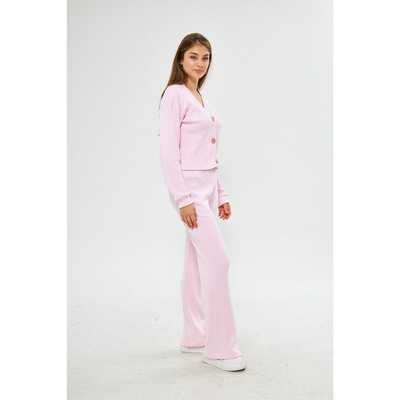 Blush Pink Waffle Matching Set | Montivo Pakistan
