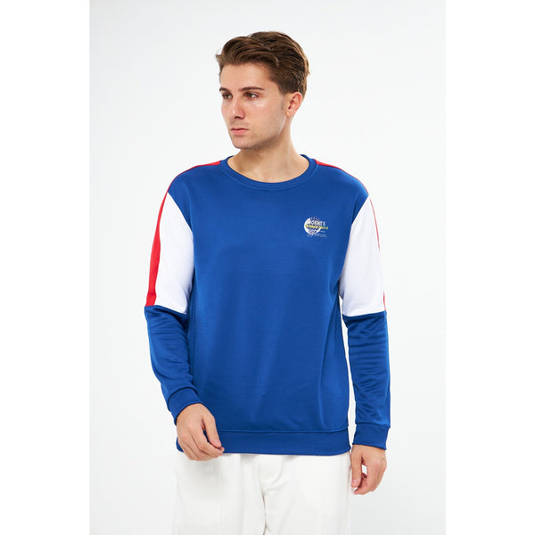 Blue Colourblock Sweatshirt | Montivo Pakistan