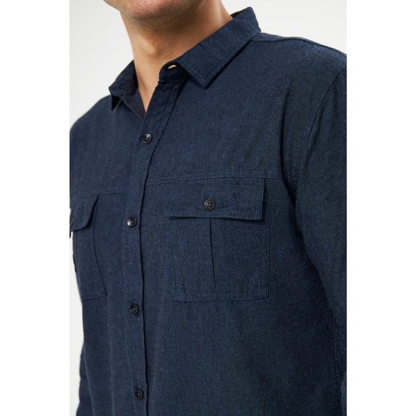Navy Double Pocket Shirt | Montivo Pakistan