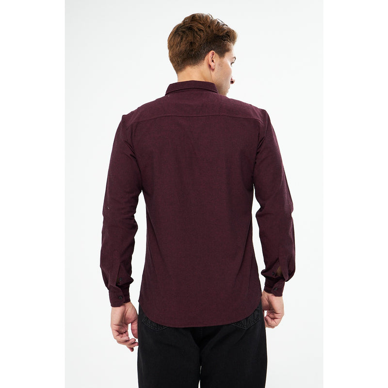 Burgundy Double Pocket Shirt | Montivo Pakistan