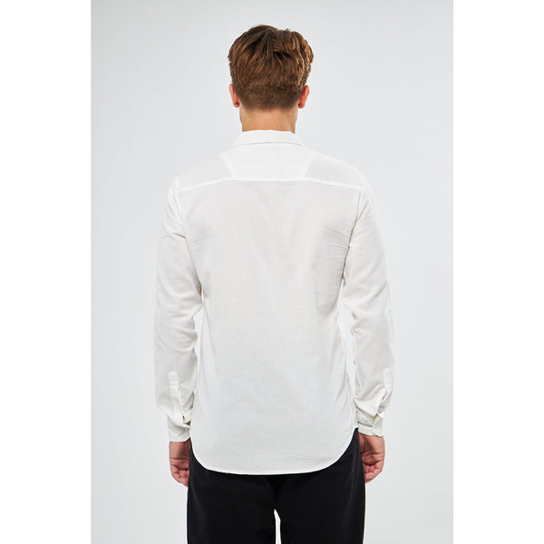 White Double Pocket Shirt | Montivo Pakistan