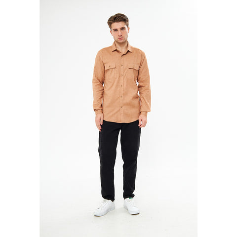 Rust Double Pocket Shirt | Montivo Pakistan