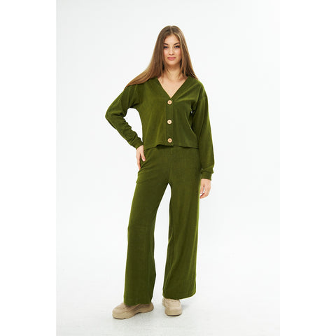 Green Textured Co-ord Set | Montivo Pakistan