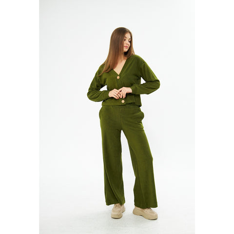 Green Textured Co-ord Set | Montivo Pakistan