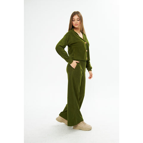 Green Textured Co-ord Set | Montivo Pakistan