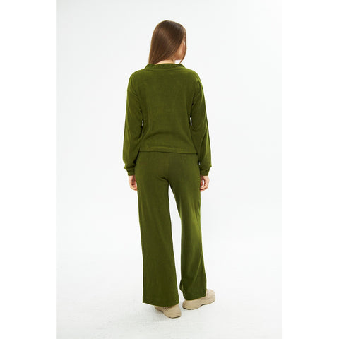 Green Textured Co-ord Set | Montivo Pakistan