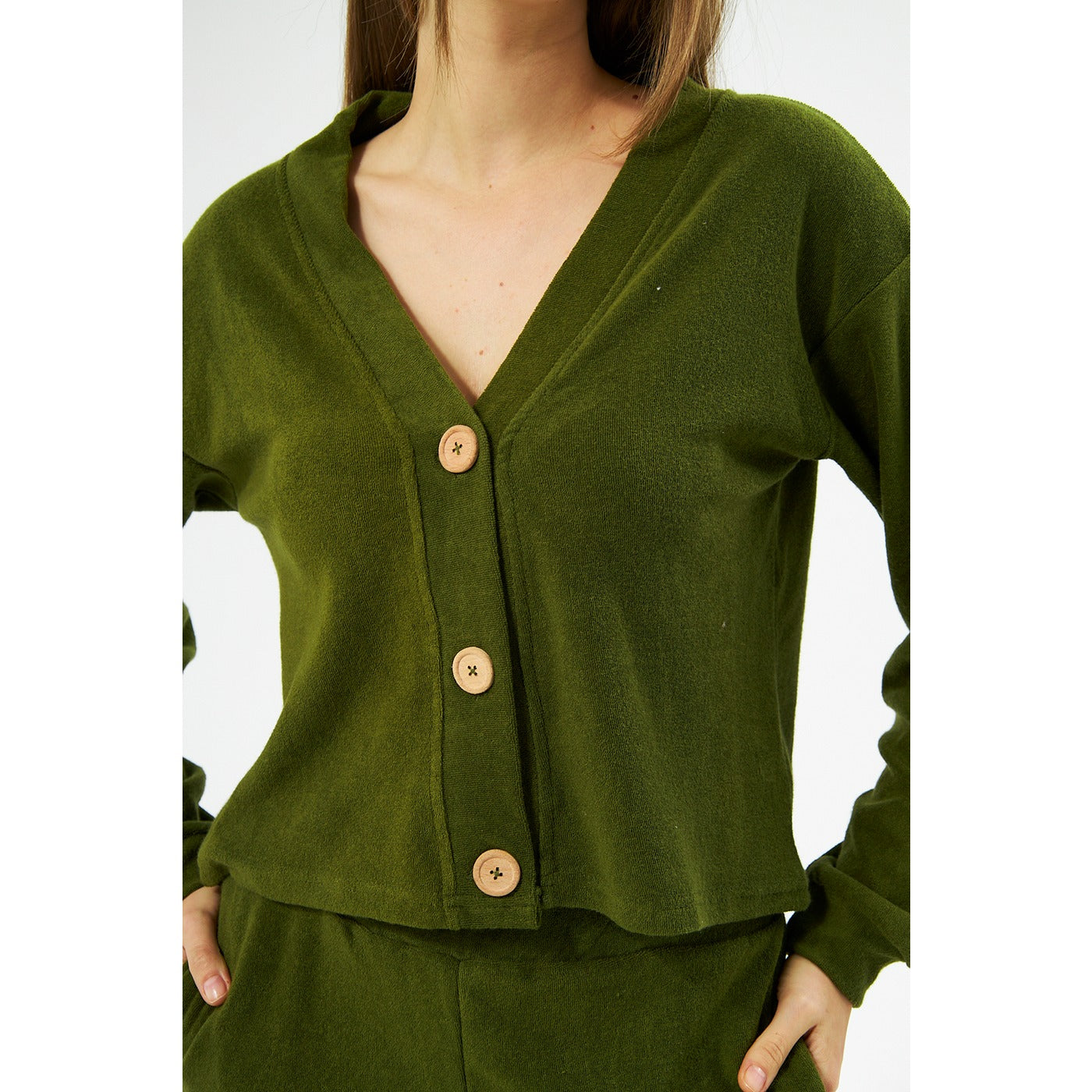 Green Textured Co-ord Set | Montivo Pakistan