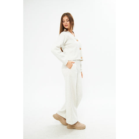 Offwhite Melange Co-Ord Set | Montivo Pakistan