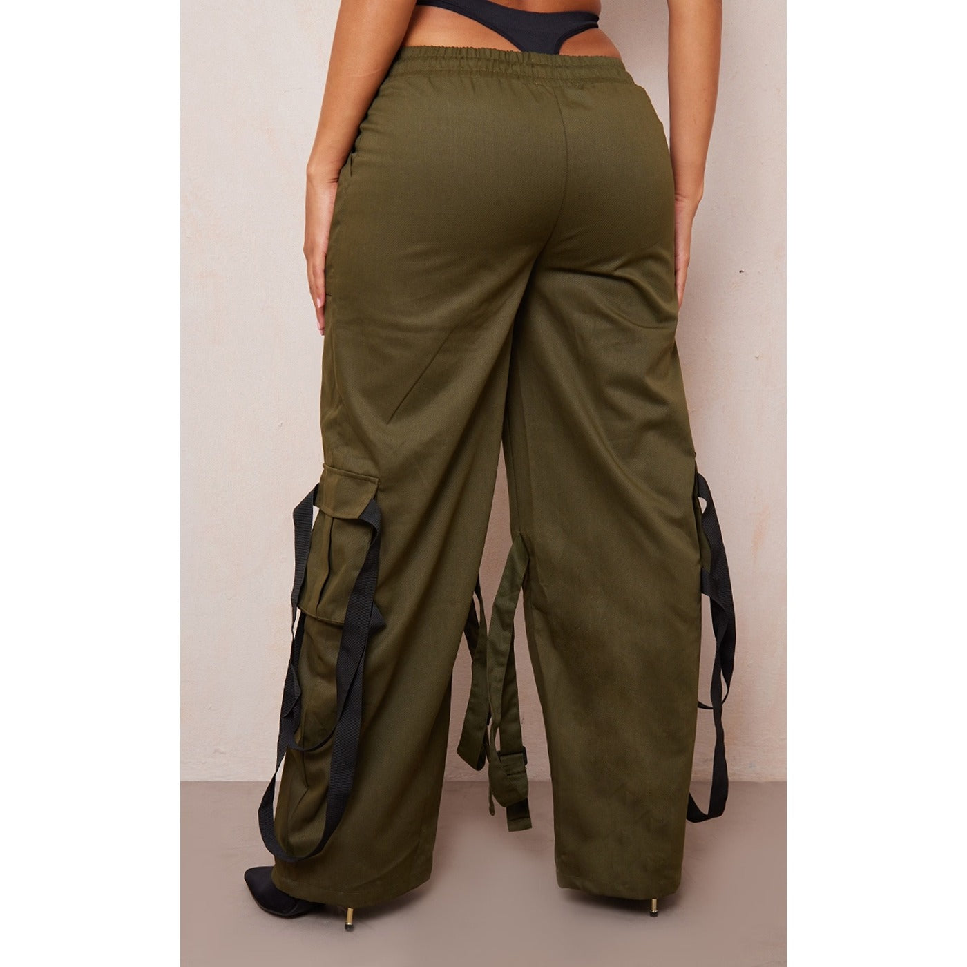 Khaki Utility Cargo Trousers | Montivo Pakistan