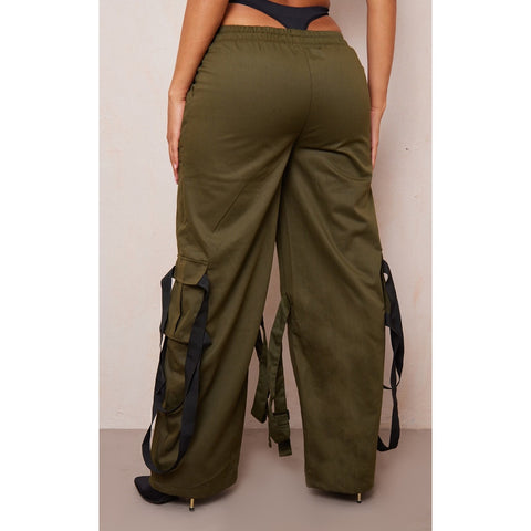 Khaki Utility Cargo Trousers | Montivo Pakistan