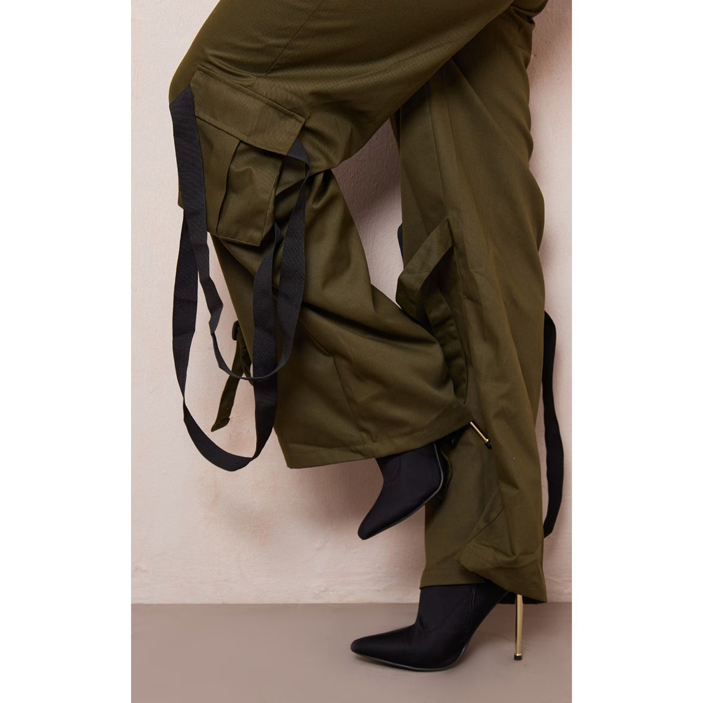Khaki Utility Cargo Trousers | Montivo Pakistan