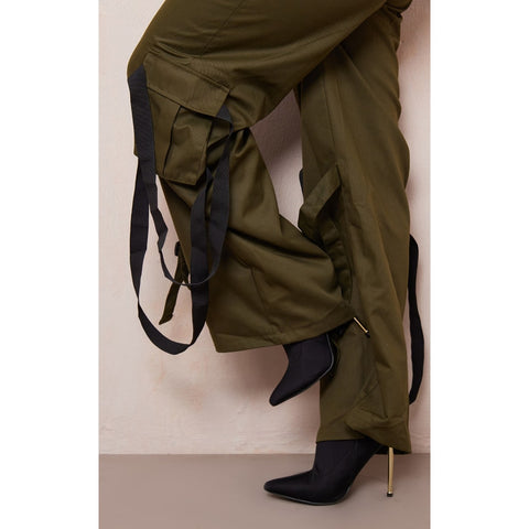 Khaki Utility Cargo Trousers | Montivo Pakistan