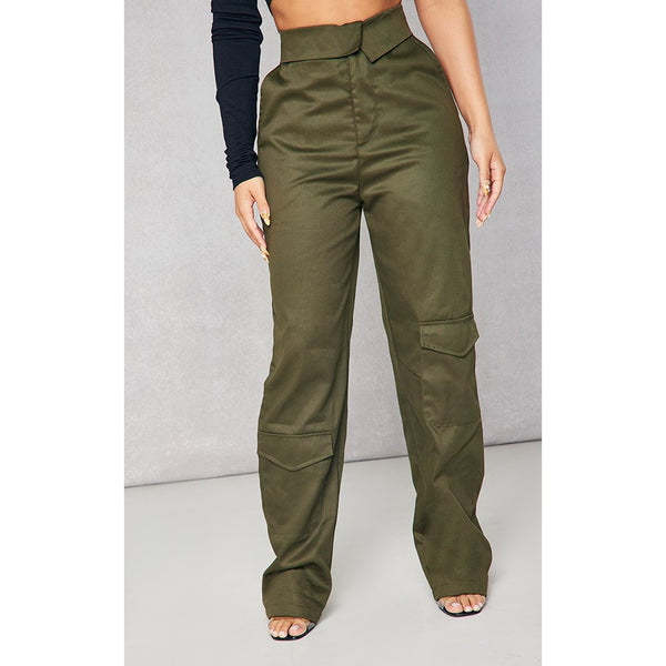 Khaki Cargo Pocket Detailed Trousers | Montivo Pakistan