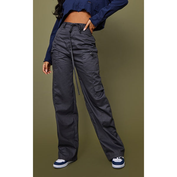 Charcoal Cargo Pocket Trousers | Montivo Pakistan