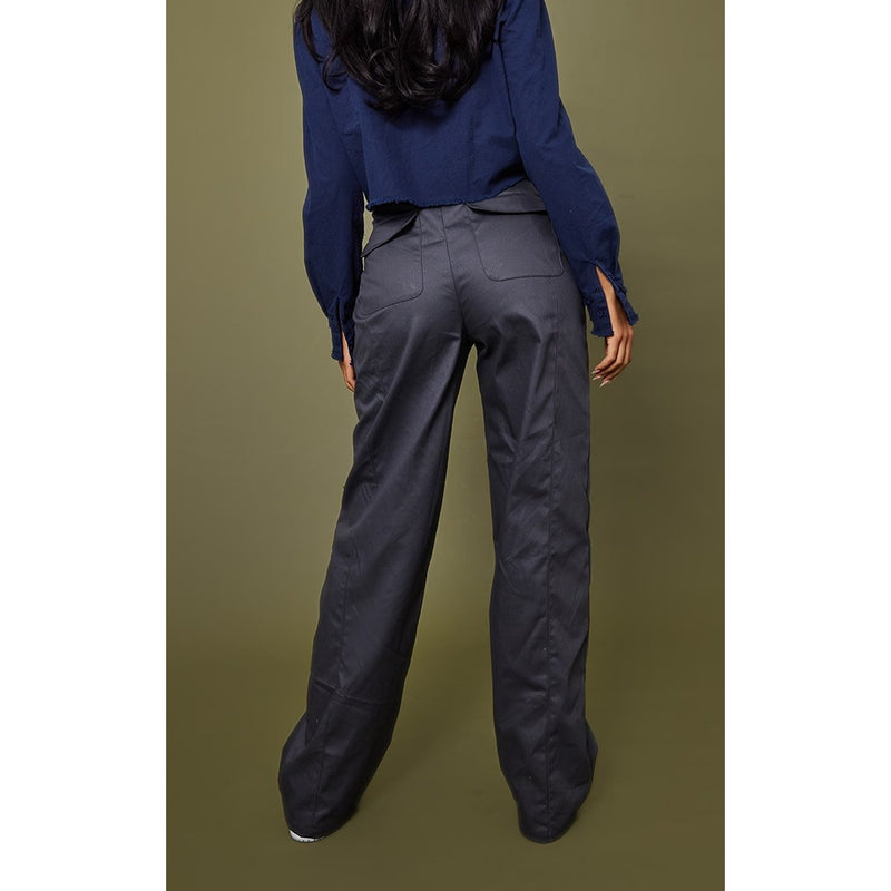 Charcoal Cargo Pocket Trousers | Montivo Pakistan