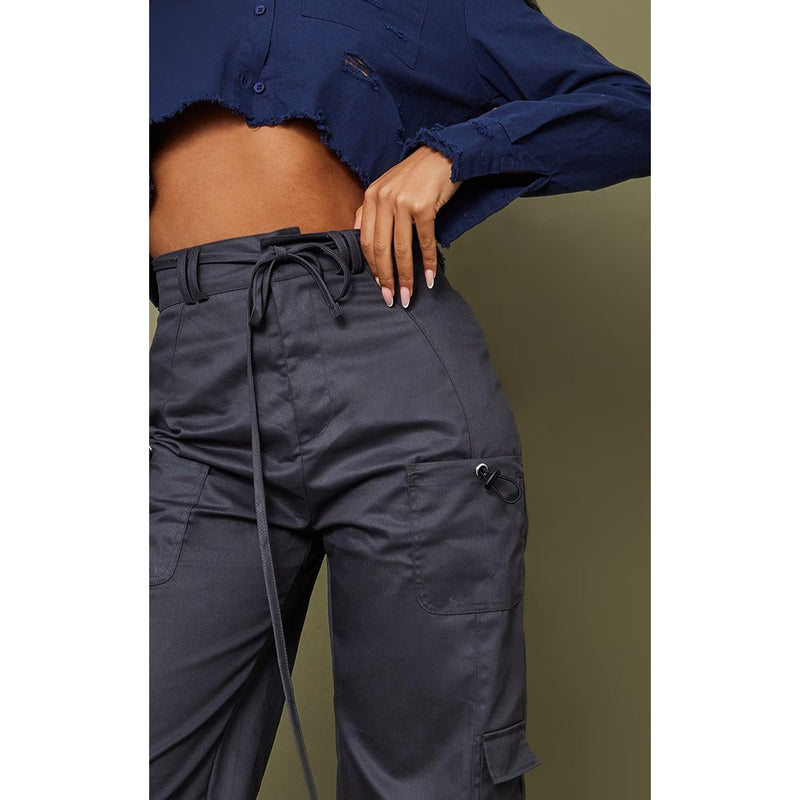 Charcoal Cargo Pocket Trousers | Montivo Pakistan