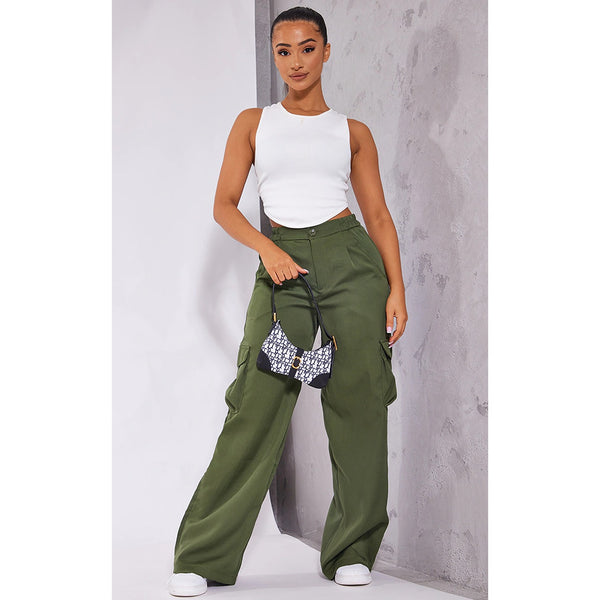 Khaki Tailored Utility Cargo Trousers | Montivo Pakistan