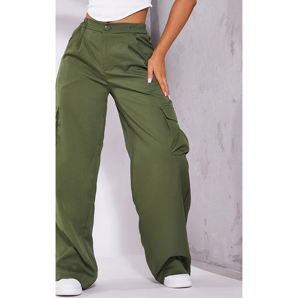 Khaki Tailored Utility Cargo Trousers | Montivo Pakistan