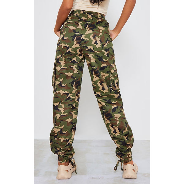 Khaki Camo Cargo Trousers | Montivo Pakistan