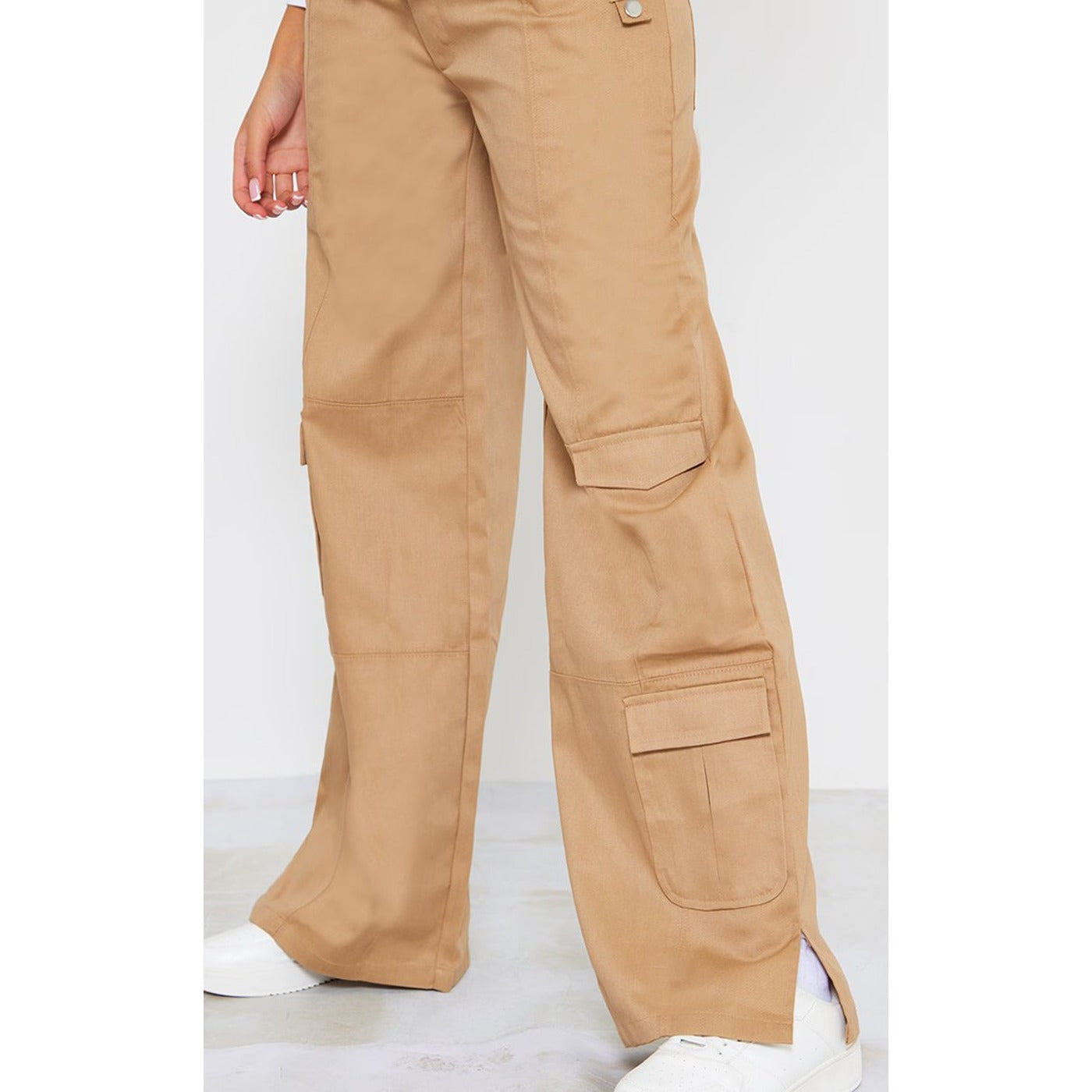 Camel Fold Over Front Straight Leg Cargos | Montivo Pakistan